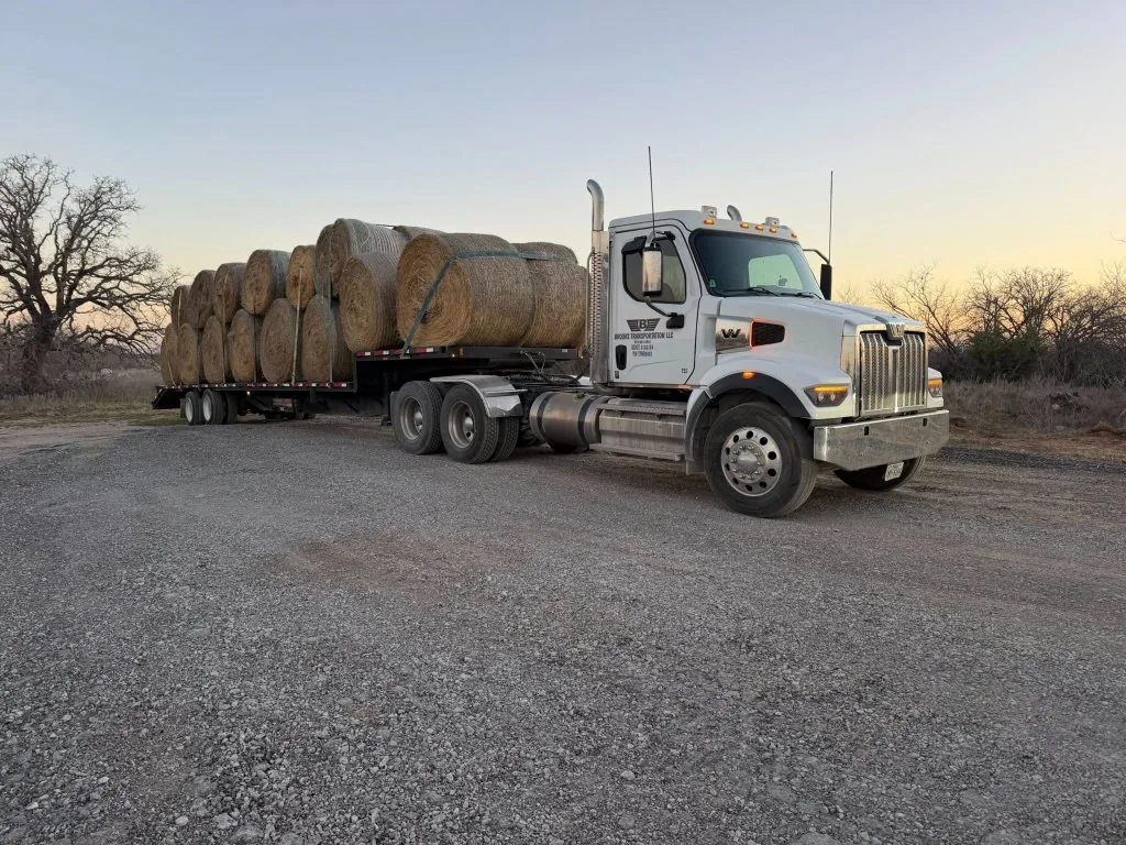 White Western Star semi